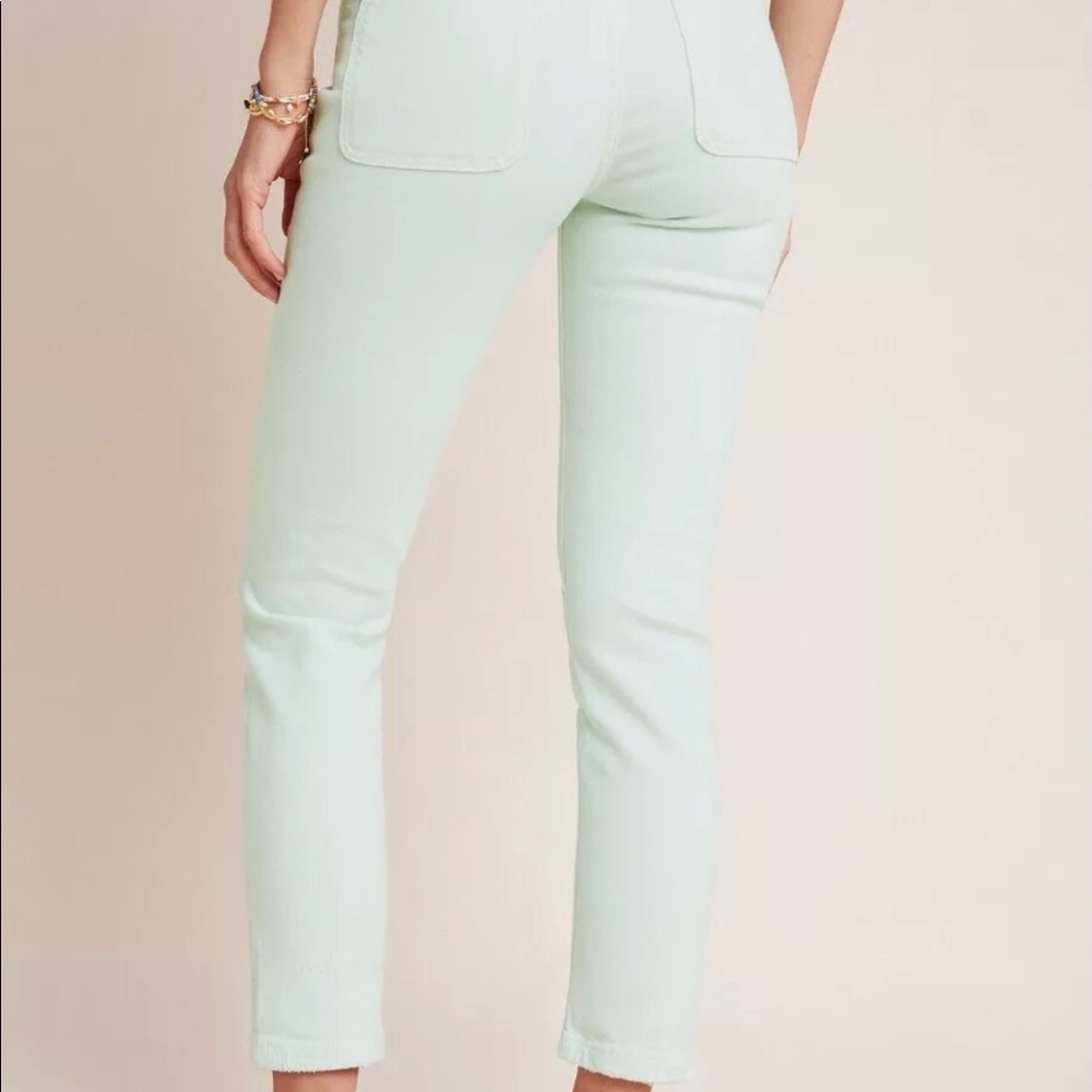 Anthropologie Pilcro mint high-rise slim Jeans 29 - Picture 2 of 7